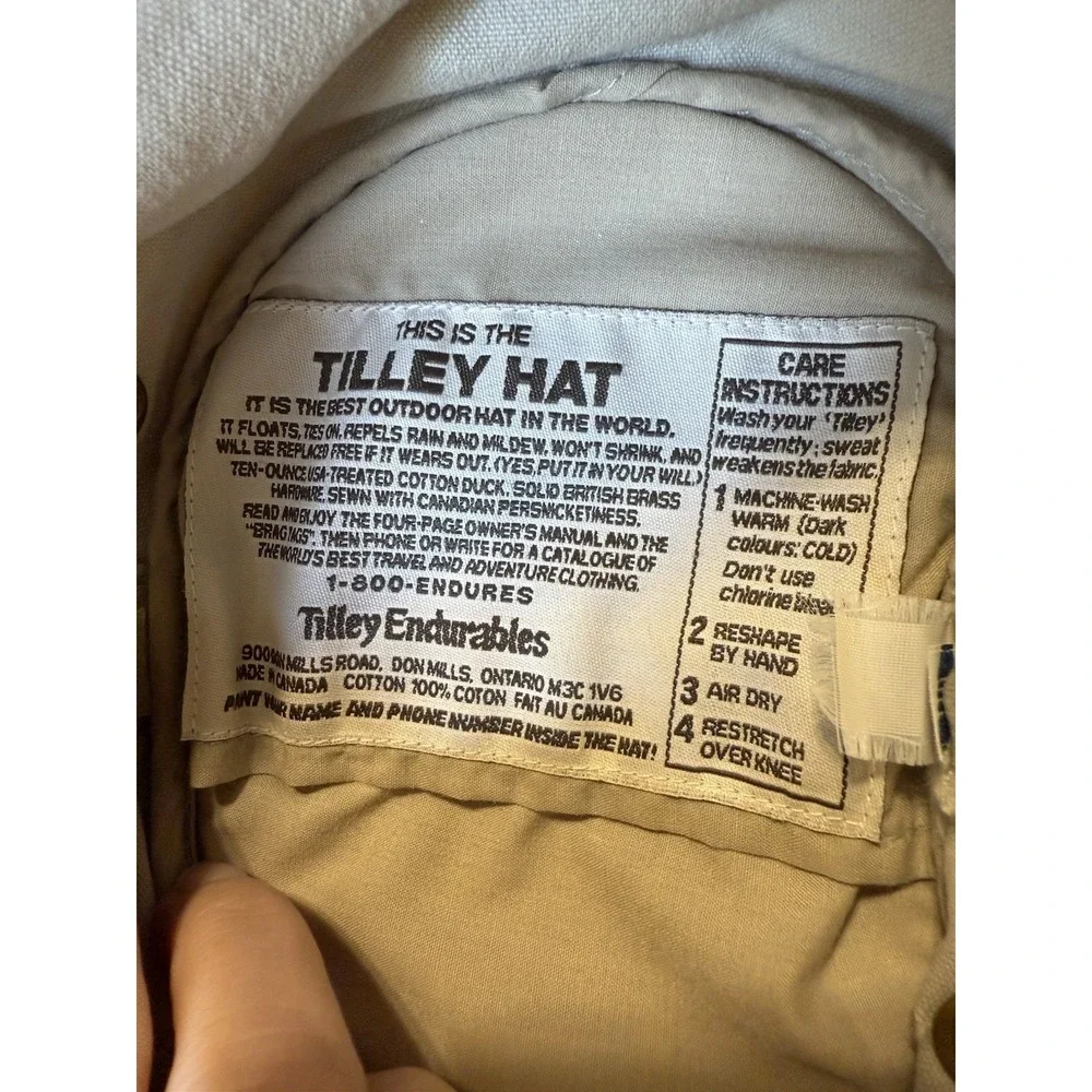 TILLEY Endurables Hat 7 Floating Lightweight Nylon Classic Hiking Beige Outdoor